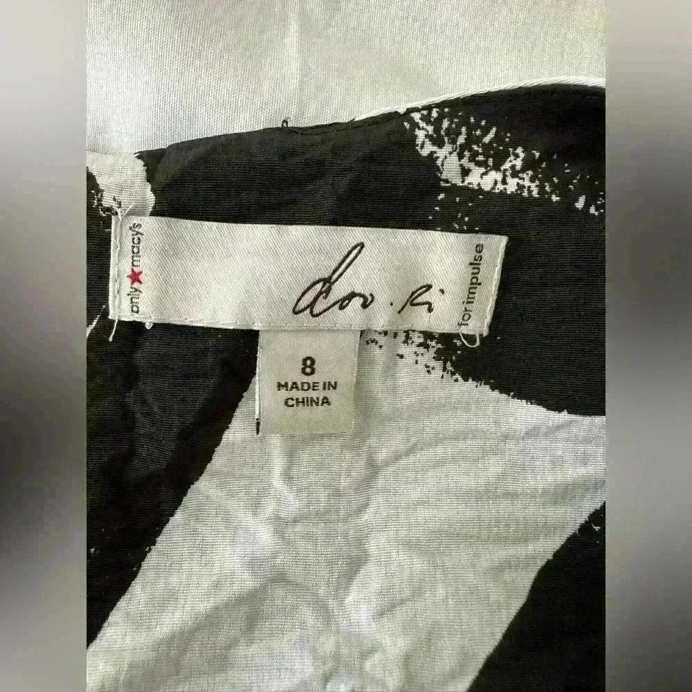 Doo Ri Black and White Women’s Dress Size 8 - Picture 7 of 12